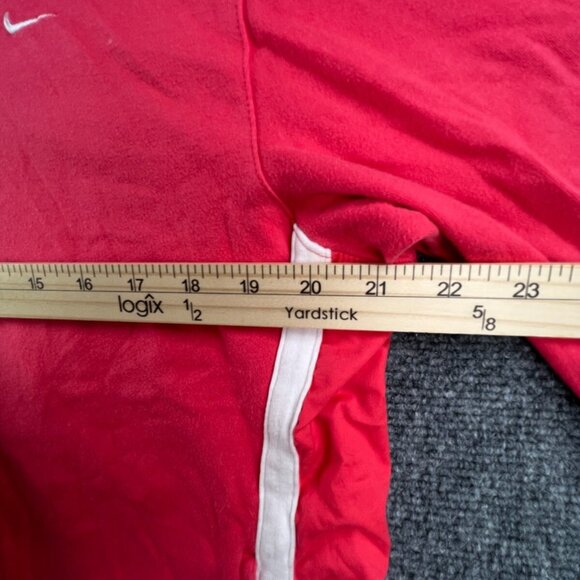 VTG Nike Silver Tag Girls Pink Full Zip Hoodie XL 16-18 Long Sleeve White Accent - Picture 5 of 11